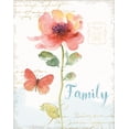 thumbnail image 3 of Gango Home Decor Contemporary Rainbow Seeds Floral VIII Love & IX Family by Lisa Audit (Ready to Hang); Two 11x14in Gold Trim Framed Prints, 3 of 5