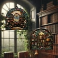 thumbnail image 5 of Library Bookshelf ACRYLIC SUNCATCHER Library Flower Window Decor Gift For Woman Book Lover Gift Bookish Gift Librarian Gift Teacher Gift, 5 of 6