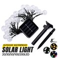 thumbnail image 3 of 20/30/50/100/200 LED Solar Light Outdoor Waterproof Solar String Lights Garden LED Bubbles Crystal Ball Globe Fairy Light Christmas, 3 of 12