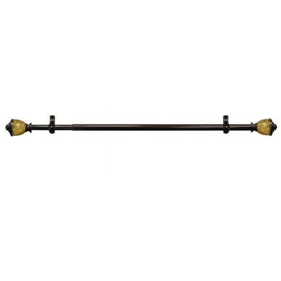 Achim Camino Lincroft Decorative Curtain Rod and Finial