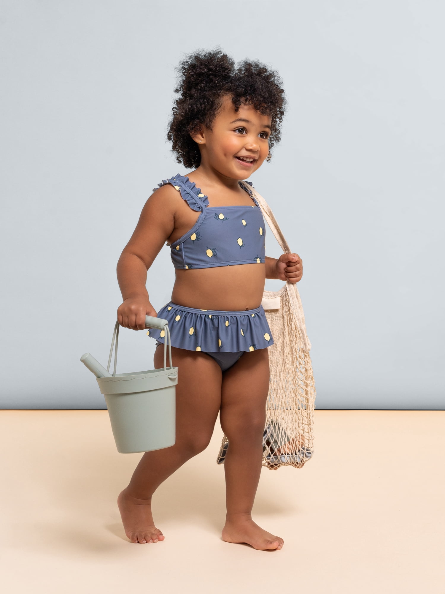 Modern Moments by Gerber Toddler Girl Ruffle Swimsuit, 12M-5T
