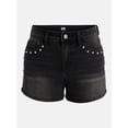 thumbnail image 5 of Madden NYC Women’s Studded Denim Shorts, Sizes 00-18, 5 of 5