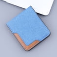 thumbnail image 2 of Heiheiup Fashion ID Short Wallet Solid Color Women Men Canvas Purse Multiple Card Slots Clutch Bag, 2 of 7
