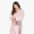 thumbnail image 4 of Tirrinia Women's Plush Soft Robe - Fluffy, Warm, and Fleece Sherpa Shaggy Bathrobe for Ultimate Comfort, Machine Washable, Large Size, Pink, 4 of 7