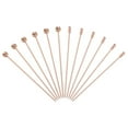 thumbnail image 1 of Uxcell 12 Pcs Palillos de Cóctel de Acero Inoxidable, 4.33" Palillos de Martini Reutilizables para Bebidas y Aperitivos, Oro Rosa, 1 of 7