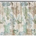 thumbnail image 2 of Greenland Home Fashions Cortina de ducha Sensations de tela, elegante decoración de baño, lavable a máquina, 72 x 72 pulgadas, Atlantis, 2 of 5