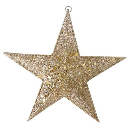 

GIFZES Christmas Glitter Stars Glitter Indeformable Vibrant Color Party Hanging Christmas Glitter Stars