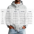 thumbnail image 6 of FRSASU Men's Hooded Rain Jacket, Water‑Resistant Zip Up Outdoor Windbreaker Jacket with Multiple Pockets Gray, 6 of 6
