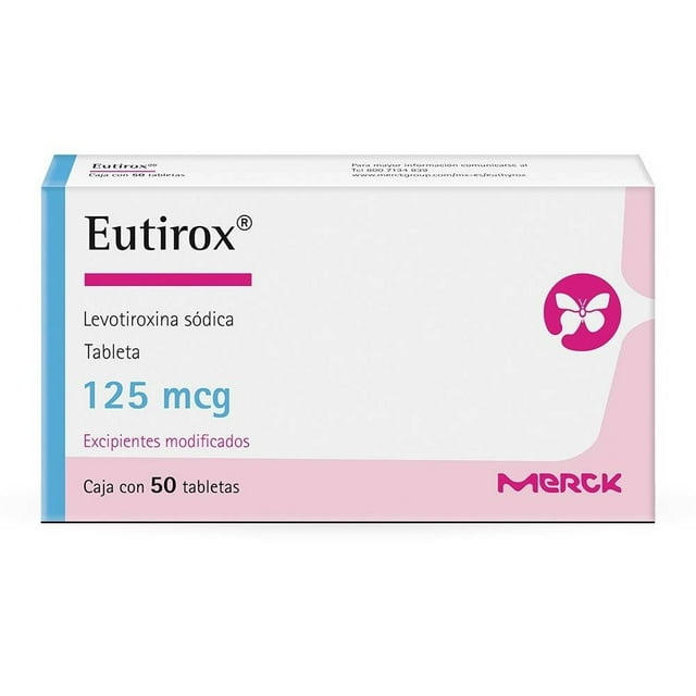 Eutirox Levotiroxina 125 mcg 30 tabletas