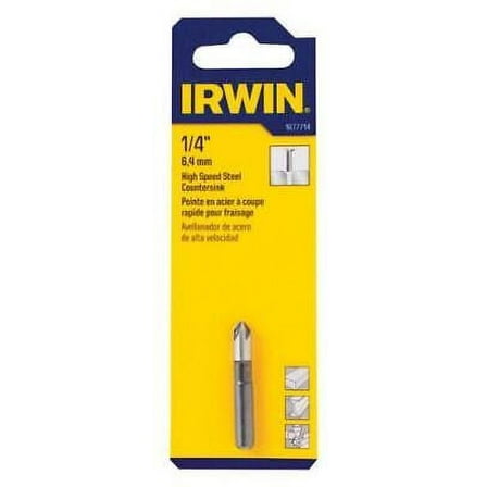 Irwin 1/4 in. D High Speed Steel Countersink 1 pc