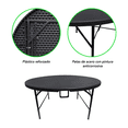 thumbnail image 2 of Mesa Plegable Jardin Exterior Portatil Redonda Color Negro 152cm, 2 of 10