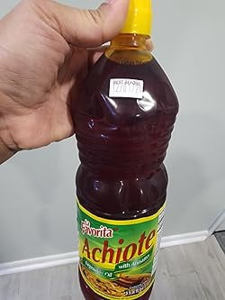 La Favorita Aceite Vegetal con Achiote - Annatto Infused Cooking Oil 16.9oz - Imported from Ecuador