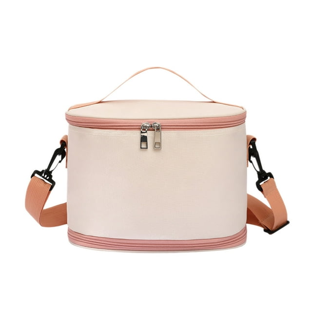 WRKEKC Clearance Foldable Insulated Lunch Box – Lightweight Reusable Food Container with Adjustable Shoulder Strap