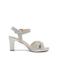 thumbnail image 2 of Sandalia DREAM PAIRS Tacones Anchos Abiertos Plata 8 cm, 2 of 6
