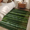 thumbnail image 4 of 3'x5' Rug for Living Room Bedroom, Green Plants Washable Area Rugs Non-Slip Carpet Mats, Forest Natural Landscape Botanical Indoor Low Pile Area Rug Runner for Kitchen, Mudroom, 4 of 8