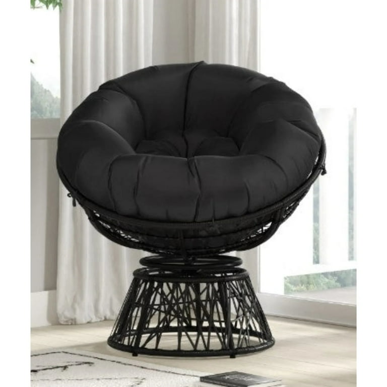 Black papasan chair sale frame