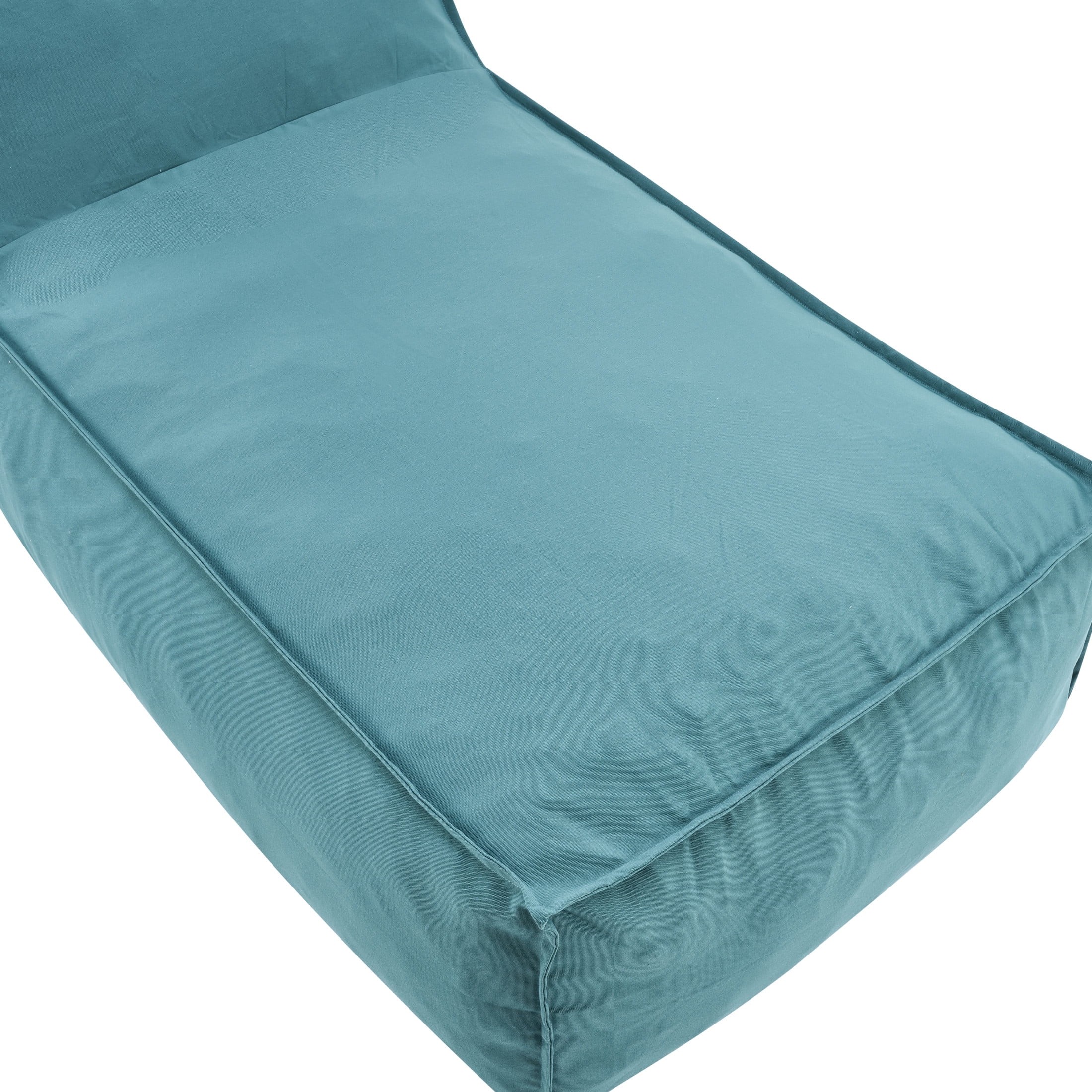 Christopher Knight Home 61" Outdoor Bean Bag Lounge Chair, Plush Foam Filled, Patio Garden Seating, Teal