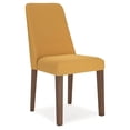 thumbnail image 4 of Signature Design by Ashley Lyncott Dining Room Upholstered Side Chair with Foam Cushion, Set of 2, Yellow, 4 of 8