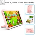 thumbnail image 2 of Kids Durable Handle Case for Samsung Galaxy Tab A7 Lite 8.7" 2021 SM-T225 / SM-T220, Silicone PC Heavy Duty Protection 360 Rotating Ring Stand/Adjustable Shoulder Strap, Rosegold, 2 of 8
