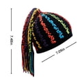 thumbnail image 3 of Sombrero de rastas de nuevo color, sombrero de lana tejido a mano, niños adultos, Hip Hop, Punk, Otoño Invierno, cálido (estilo infantil) Fridja  nalpqowj27246, 3 of 5
