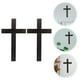 thumbnail image 3 of KAKOWELY 2 piezas de cruz de madera para colgar en la pared, decoración religiosa para el hogar, colgante de cruz de madera, 3 of 4