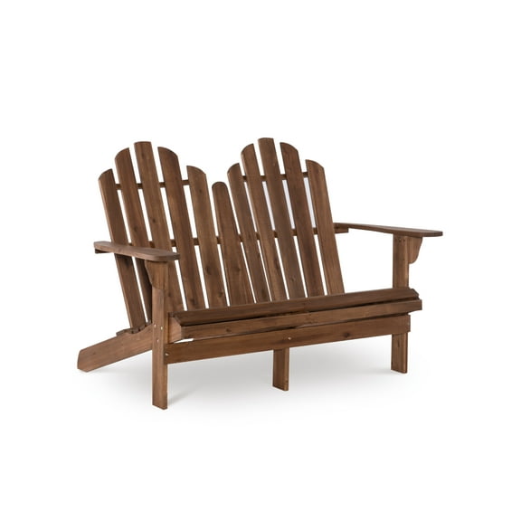 Linon Brookhaven Outdoor Durable Wood Bench - Acorn