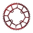 thumbnail image 2 of Bike Chain Aluminum Alloy 40T~52T Single Narrow Wide 104BCD Drop High Strength Chainwheel Chain Wheel Chain Component - Red 52T, 2 of 8