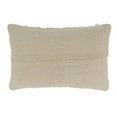 thumbnail image 3 of Fennco Styles Triangle Tufted Cotton Decorative Lumbar Throw Pillow Cover 13" W x 20" L - Ivory Rectangle Cushion Case for Home, Couch, Living Room, Bedroom, Office and Holiday Décor, 3 of 4