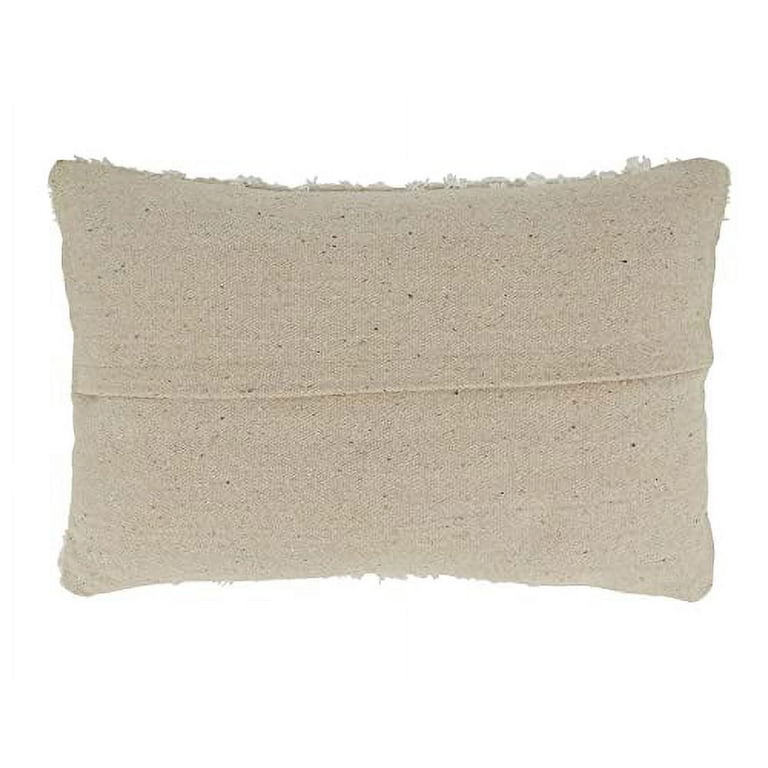 Fennco Styles Triangle Tufted Cotton Decorative Lumbar Throw