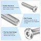 thumbnail image 2 of Kit de sujetadores de tornillos de cabeza plana de 10 piezas, M8x35mm de acero inoxidable 304 con llave hexagonal, 2 of 7
