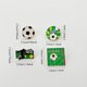 thumbnail image 3 of Juego de broches con forma de broche, aleación de fútbol, esmaltado, para solapa, 3 of 3