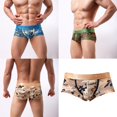 thumbnail image 3 of 1x Calzoncillos Pantalones Deportivos Estampado Transpirables Secado Rápido S amarilla Hugo Ropa interior de camuflaje para hombre, 3 of 10