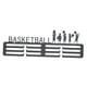 thumbnail image 1 of Colgador de medallas para pared, organizador de medallas, estante resistente de hierro negro, para deportes Baloncesto juvenil, 1 of 9