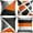 Grey and Orange, variant on Set of 4 Throw Pillow Covers Modern Abstract Stripe Simple Geometric Acrylic Bold Decorative Pillow Cases Home Decor Square 18x18 Inches Pillowcases(Grey Yellow)