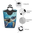 thumbnail image 4 of Picia Watercolor Turtle Laundry Basket With Handles Laundry Hamper Toys Storage Organizer Foldable Bucket Washing Bin Dirty Clothes Bag For Home Bathroom Bedroom Dorm, 4 of 6