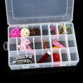thumbnail image 2 of Xingzhi Storage Box Plastic Jewelry Part Containers Transparent Small Items Cases Multi-grid Compartment Organizer Case Transparent, 2 of 6