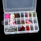 thumbnail image 4 of Yuarrent Caja de almacenamiento de plástico para piezas de joyería, contenedores transparentes para componentes de bricolaje, cajas Almacenamiento y organización del hogar Transparente, 4 of 6