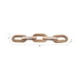 thumbnail image 2 of Modern Travertine and Wood Decorative Chain Link Sculpture Accent Decor Object for Casual Home Shelving or Tabletop Display, Handcrafted Natural Material Statement Art Piece, 2 of 8