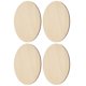 thumbnail image 1 of 4pcs Khaki Wood Circles for Crafts Unfinished Decorative Rounds Lightweight for Holiday Decorations, 1 of 5