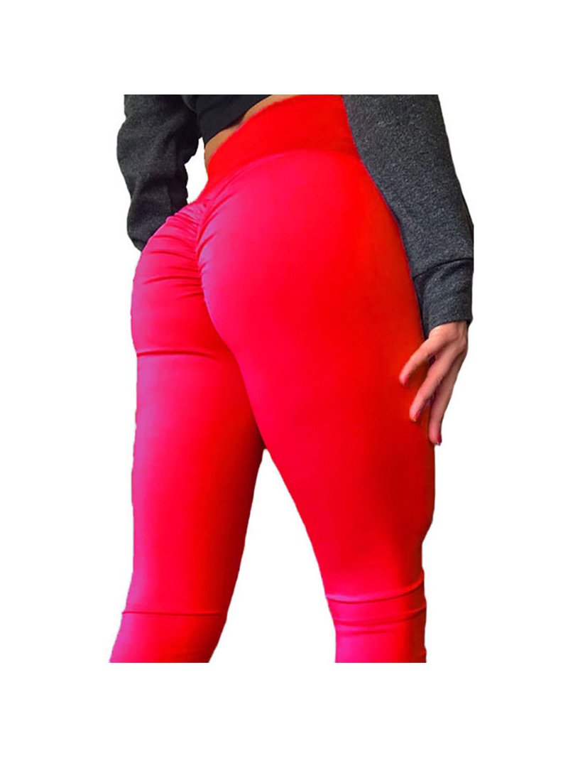 A AGROSTE Women's Seamless Workout Leggings - High Waisted Scrunch Butt Yoga Pants With Pockets