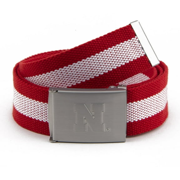 Men's Nebraska Huskers Fabric Belt
