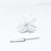 Drink Umbrella, Hibiscus Flower Tiki Luau Party Decor, White, 20 Count