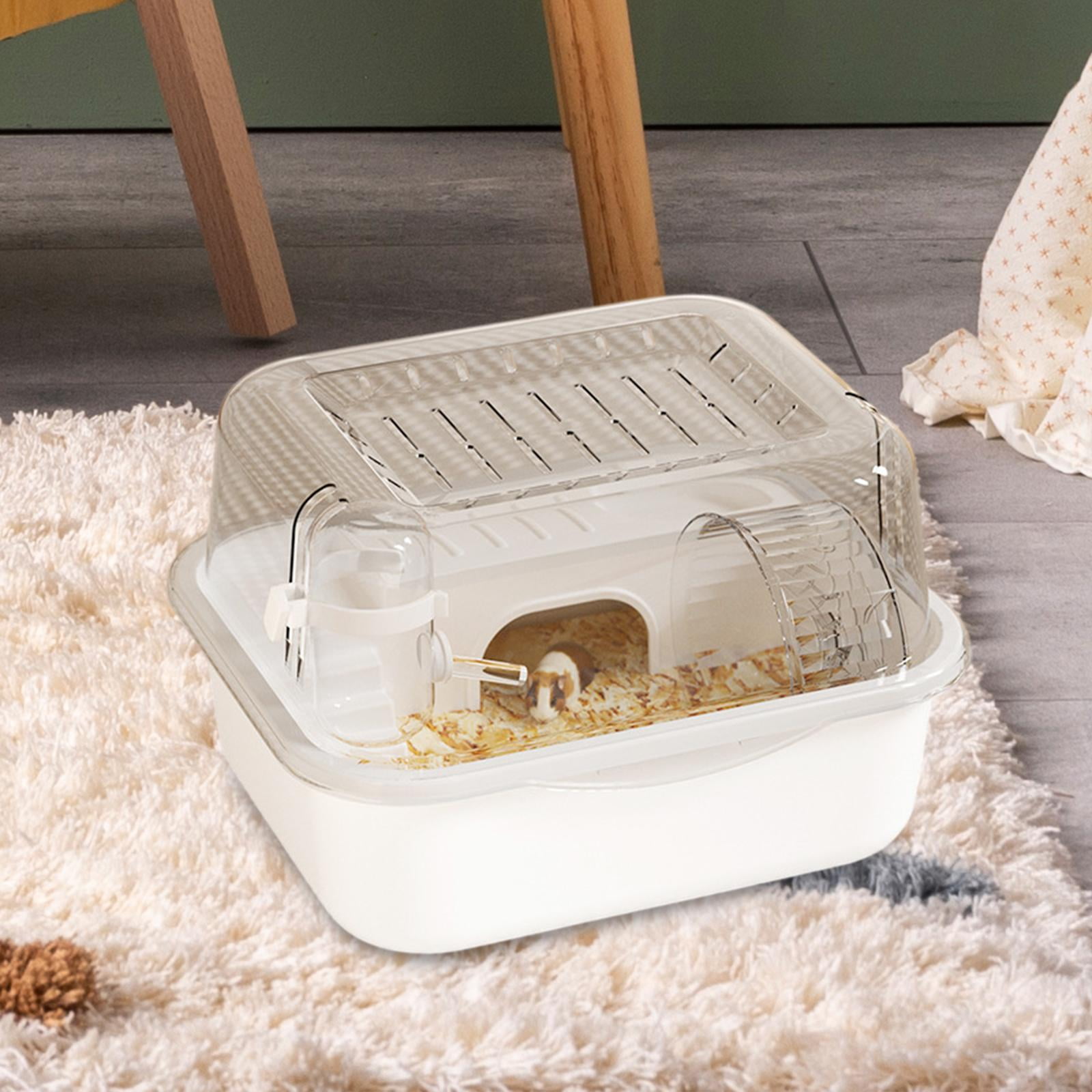 TOOYFUL Hamster Cage Breathable Guinea Pig Cage Habitat for Mice Guinea Pigs Gerbils White
