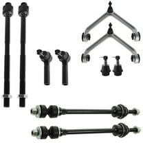 TRQ 10 pc Front Tie Rod Sway Bar Ball Joint Control Arm for 02-05 Ram 1500 4WD PSA58789