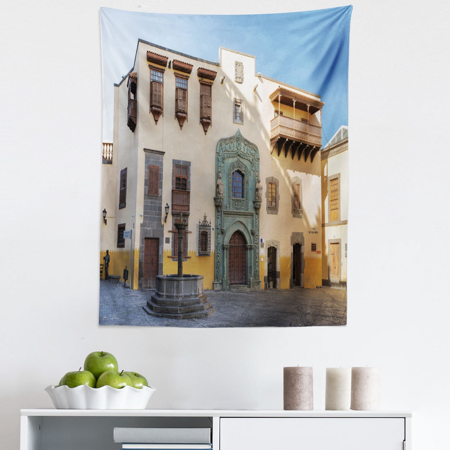 Spanish Tapestry, Old Square Architectural Beauty Voice of the