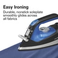 thumbnail image 5 of Hamilton Beach 2-in-1 Iron and Garment Steamer for Clothes, Black & Silver, 5 of 9