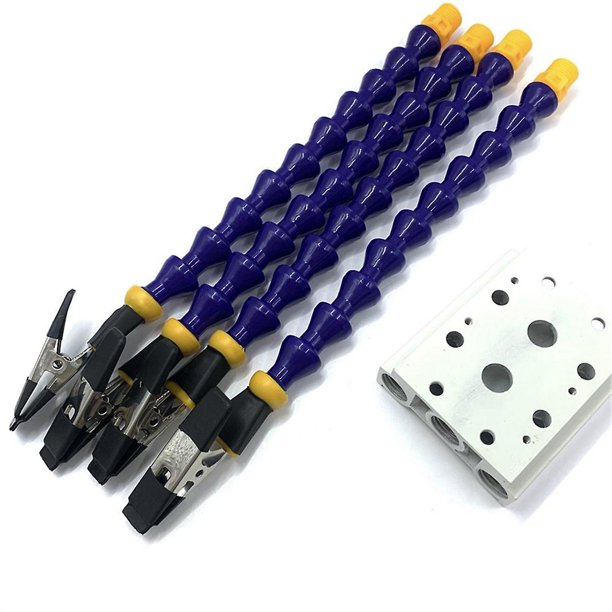 Tornillo de banco YONGSHENG abrazadera de banco brazo flexible azul 4 brazos