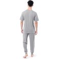 thumbnail image 2 of Fruit of the Loom Men's 360 Stretch Crewneck Top and Jogger Pant Sleep Pajama Set, 2 of 6