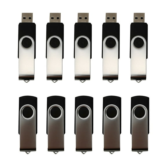 128GB USB 2.0 Flash Drive Memory Sticks - High-Speed, Durable & Compact Thumb Drives - Bulk Value Pack of 10