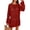 Burgundy, variant on ANRABESS Womens Swimsuit Cover Up Crochet Long Sleeve Mesh Knit Summer Beach Dress Sheer Hollow Out Bathing Suit Coverup